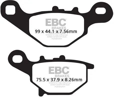 Veilige Betaling EBC - FA230TT - Brake Pads - Organic