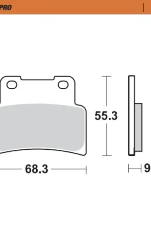 MOTO MASTER - 407101 - Brake Pads - SINTER - STREET Exclusief