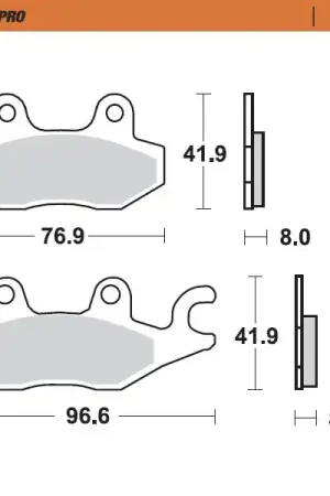 MOTO MASTER - 412803 - Brake Pads - Geschikt voor scooters Nu Kopen