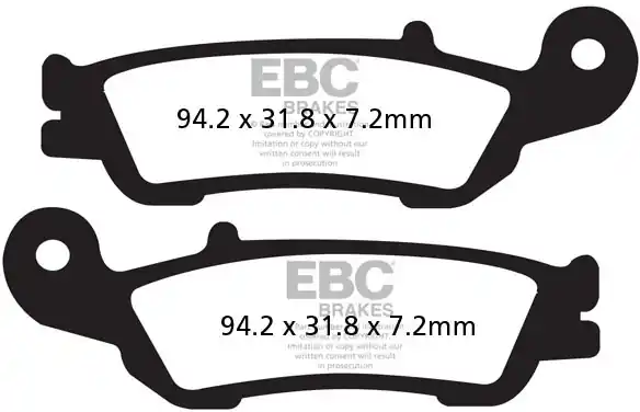 EBC - MX-S 450 SINTERED BRAKE PADS - Brake Pads - Hoogwaardige remkracht Beste Prijs