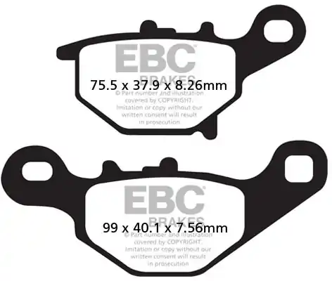 Hoge Kwaliteit EBC - FA401TT - Brake Pads - Organisch