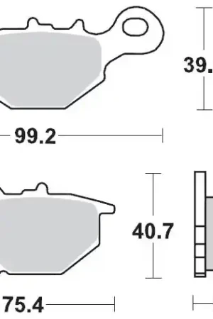 Gereduceerde Prijs MOTO MASTER - 093521 - Brake Pads - Sinter Nitro Off Road