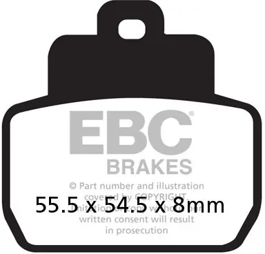 EBC - SFA425 - Brake Pads - Organic Remblokken Veilige Betaling