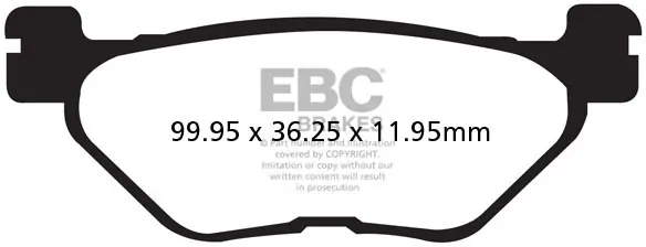 EBC - SFA319 - Brake Pads - Organic Remvoering Betrouwbaar