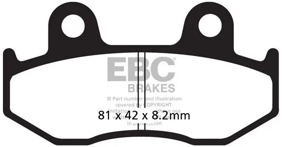 EBC - SFA323/3 - Brake Pads - Organic Scooter Fabrieksprijs