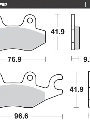 Flitsaanbieding MOTO MASTER - 408904 - Brake Pads - Ceramic