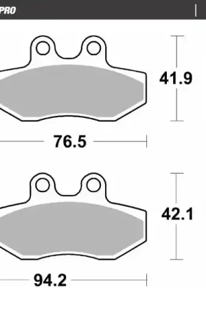 MOTO MASTER - 416404 - Brake Pads - RoadPro Ceramic Plaats Bestelling