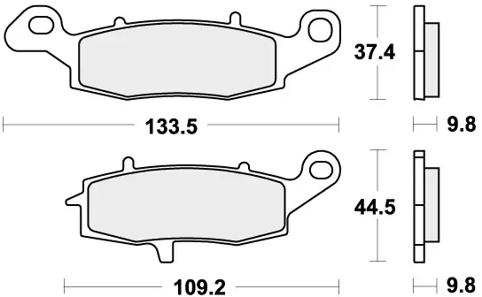 SBS - 920LS BRAKE PADS SINTER - Brake Pads - STREET Flitsaanbieding