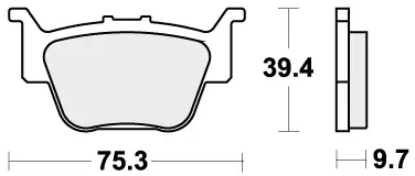 SBS - 813SI BRAKE PADS SINTER - Brake Pads - OFF ROAD Geld-Terug-Garantie