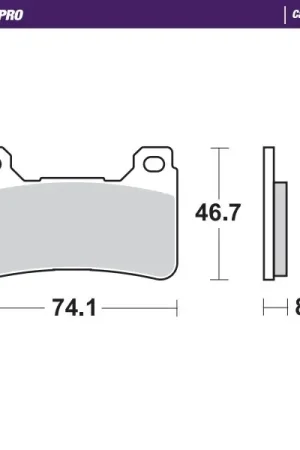 Lage Prijs MOTO MASTER - 406406 - Brake Pads - Carbon Racing