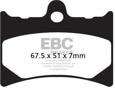 Gereduceerde Prijs EBC - FA126R - Brake Pads - Sintered R
