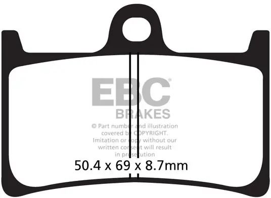 Beperkt Aanbod EBC - SFAC252 - Brake Pads - Carbon Remblokken