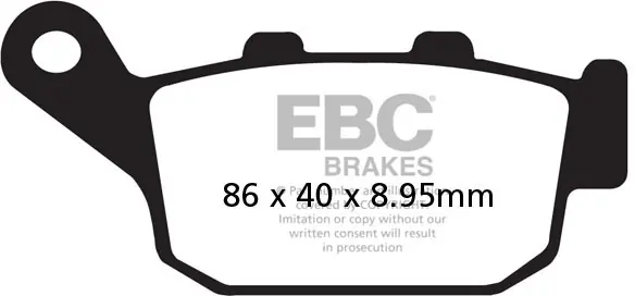 EBC - FA 496V - Brake Pads - Semi-sintered Direct Beschikbaar