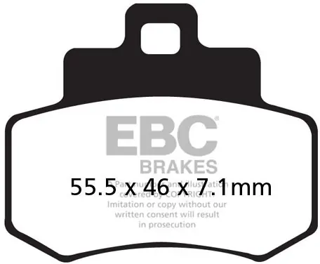 EBC - SFA356HH - Brake Pads - Sintered Scooter Remblokken Gratis Retour
