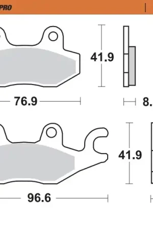MOTO MASTER - 402901 - Brake Pads - Sinter Nieuwe Collectie