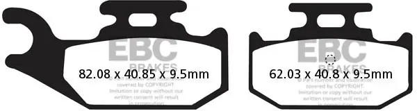 EBC - FA428R - Brake Pads - Sintered R Garantie Inbegrepen
