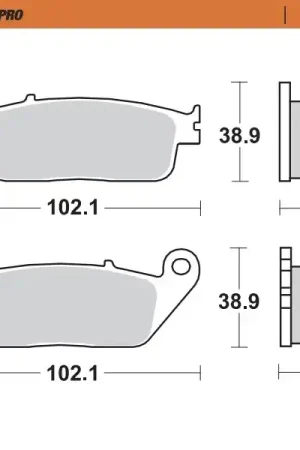MOTO MASTER - 400503 - Brake Pads - Sinter Modern