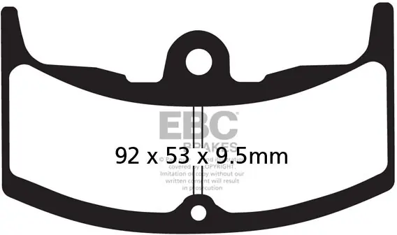 Topkwaliteit EBC - FA080/2 - Brake Pads - Organisch