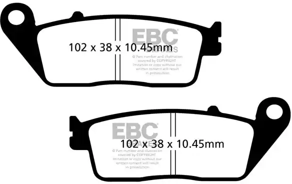EBC - SFA608 - Brake Pads - Organic Scooter Beste Prijs