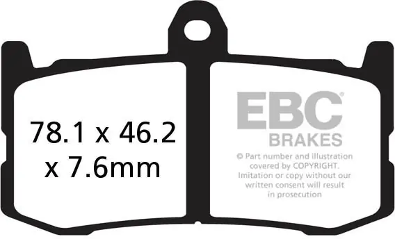 EBC - FA491HH - Brake Pads - Sintered Sportbike Remblokken Origineel