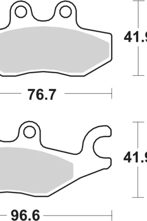 Actieprijs SBS - 187HF - Brake Pads - Organic Street