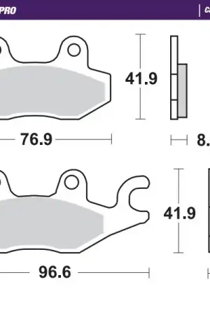 Dagaanbieding MOTO MASTER - 402906 - Brake Pad Carbon Racing - ROAD RACING