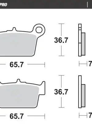 MOTO MASTER - 409104 - Brake Pads - Ceramic Street Exclusieve Aanbieding