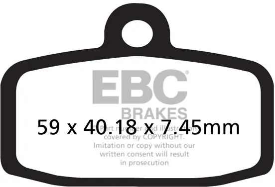 Merkproduct EBC - FA612TT - Brake Pads - Organisch