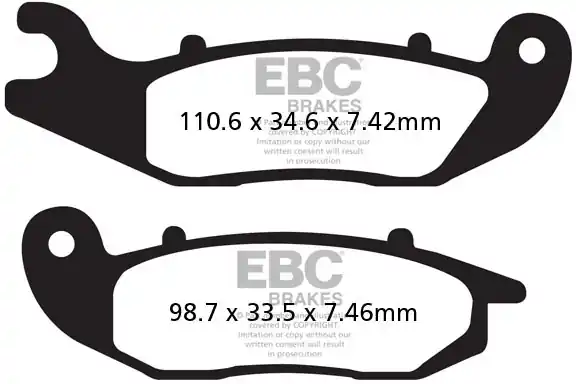 EBC - MX-S 367 - Brake Pads - Sintered In De Mode