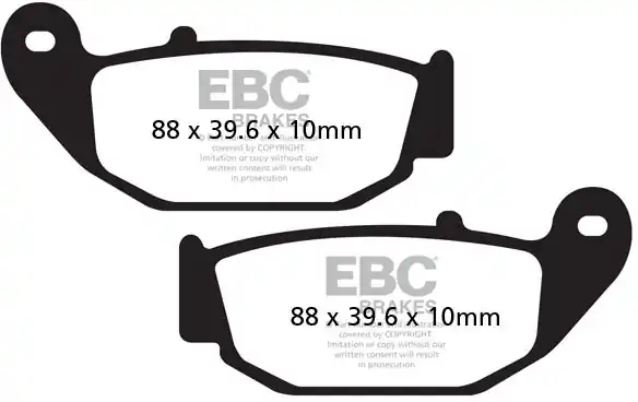 EBC - FA629TT - Brake Pads - Organic Gratis Verzending
