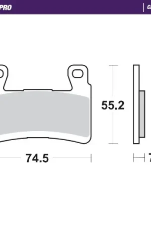 MOTO MASTER - 407906 - Brake Pads - Carbon Racing Modern