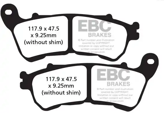 EBC - FA640HH - Remblokken - Sintered Sportbike Rechtstreeks Van De Fabrikant