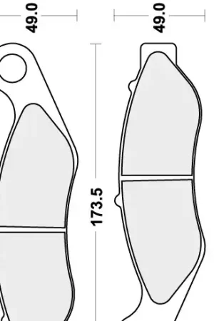 Fabrieksprijs SBS - 922H.HS - Brake Pads - Sinter