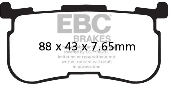 EBC - FA 641/4V - Remblokken - Semi-sintered Modern