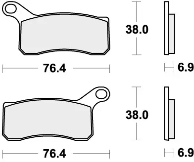 SBS - 866SI - Brake Pads - OFF ROAD Exclusieve Aanbieding