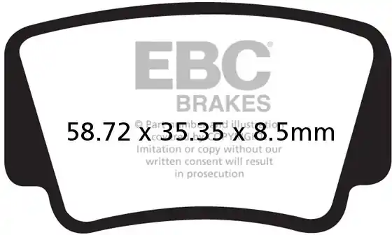 Authentiek EBC - FA463R - Brake Pads - Sintered R