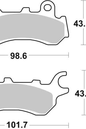 SBS - 958HF - Brake Pads - Organisch voor Honda Gereduceerde Prijs