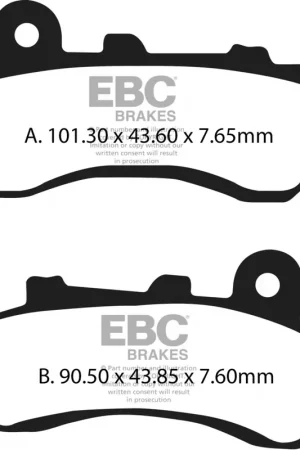 Professioneel EBC - FA716 - Brake Pads - Organic