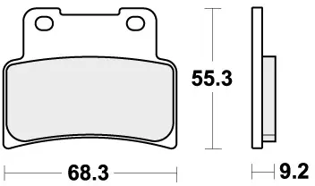 Bestel Nu SBS - 844RST BRAKE PADS SINTER SPORT - Brake Pads - Sintered