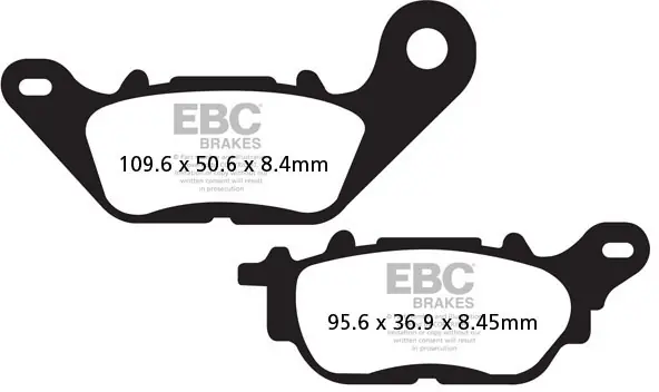 EBC - FA464 - Brake Pads - Organic Remblokken Op = Op