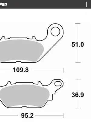 Fabrieksprijs MOTO MASTER - 416304 - Brake Pads - Ceramisch