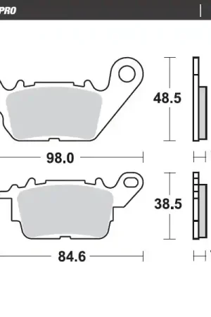 Authentiek MOTO MASTER - 412904 - Brake Pads - Ceramic Street