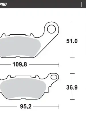 Koopje MOTO MASTER - 413004 - Brake Pads - Ceramic Street