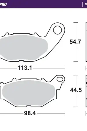 Laatste Versie MOTO MASTER - 412506 - Brake Pads - Carbon Racing voor Road Racing