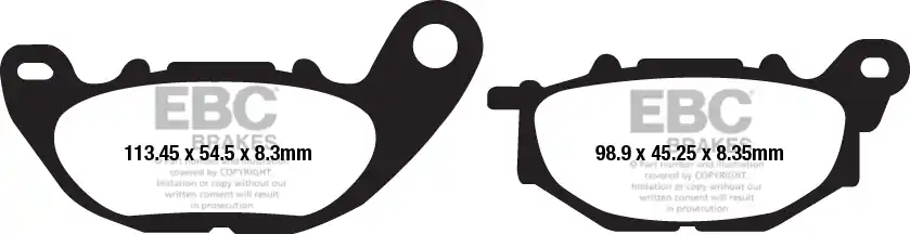EBC - FA663HH - Brake Pads - Sintered Sportbike Nieuw Model