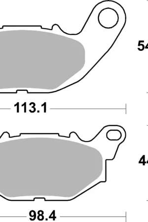 Hete Deal SBS - 229HF BRAKE PADS ORGANIC - Brake Pads - STREET
