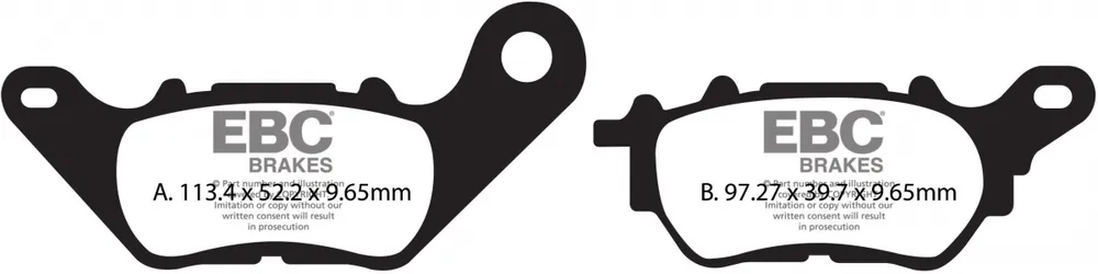 Meest Verkocht EBC - SFA706HH - Brake Pads - Sintered Scooter Remblokken