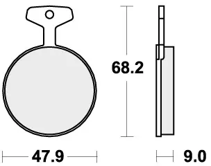 Modern SBS - 504HHF - Brake Pads - Organic