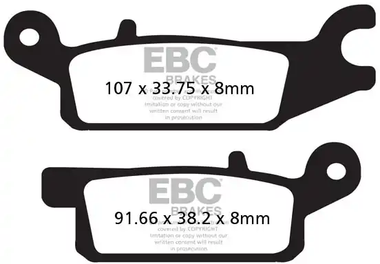 EBC - FA443TT - Brake Pads - Organisch Beperkt Aanbod