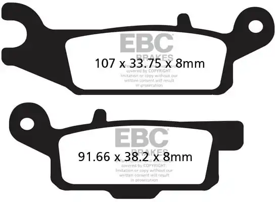 EBC - FA444TT - Brake Pads - Organic Korting